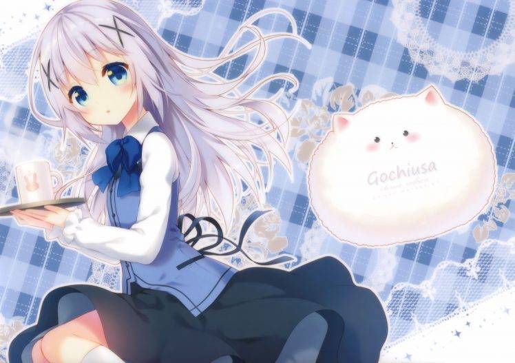 anime, Anime Girls, Gochuumon Wa Usagi Desu Ka?, Kafuu Chino HD Wallpaper Desktop Background