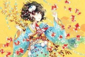 anime, Anime Girls, Kimono