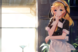 anime, Anime Girls, Love Live!, Ayase Eri, Maid Outfit