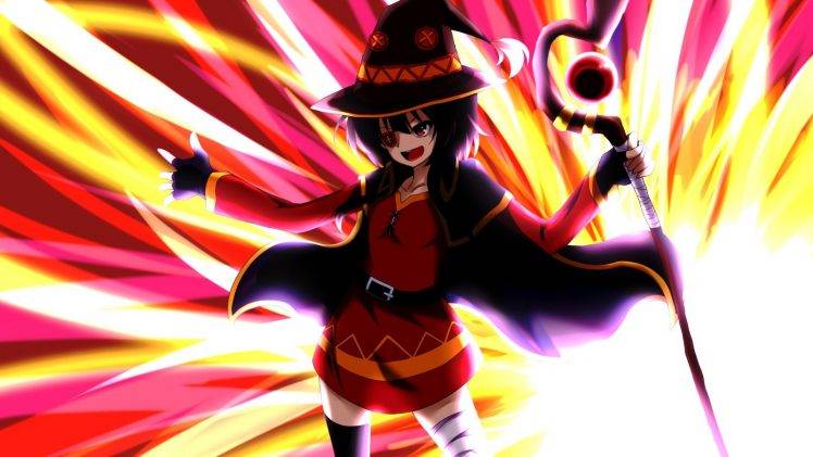 witch, Anime, Anime Girls, Kono Subarashii Sekai Ni Shukufuku Wo!, Megumin HD Wallpaper Desktop Background