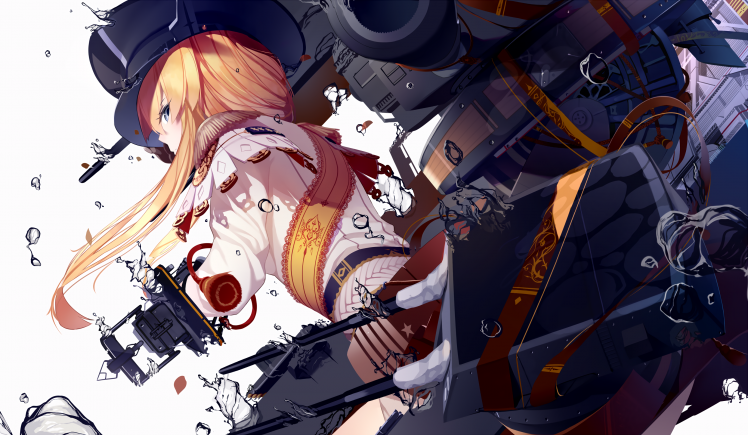 anime, Anime Girls, Kantai Collection, Bismarck (KanColle) HD Wallpaper Desktop Background