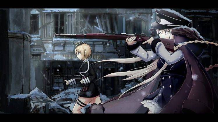 anime, Anime Girls, Gun, Weapon, Girls Frontline HD Wallpaper Desktop Background