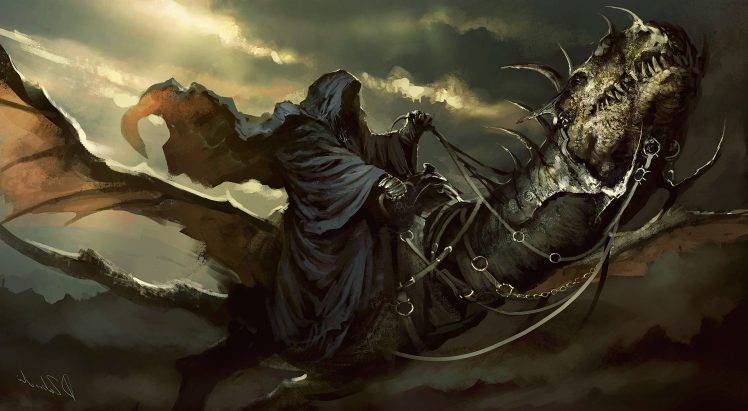 The Lord Of The Rings, Fantasy Art, Nazgûl, Witchking Of Angmar, Artwork HD Wallpaper Desktop Background