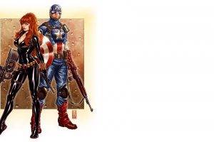 fantasy Art, Captain America, Black Widow