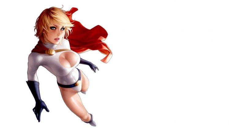 fantasy Art, Blonde, Powergirl HD Wallpaper Desktop Background