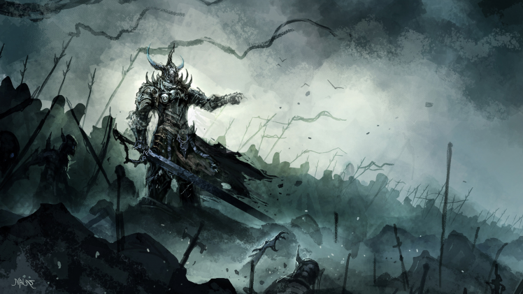 warrior, Battle, Fantasy Art HD Wallpaper Desktop Background