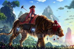 tiger, Artwork, Digital Art, Fantasy Art