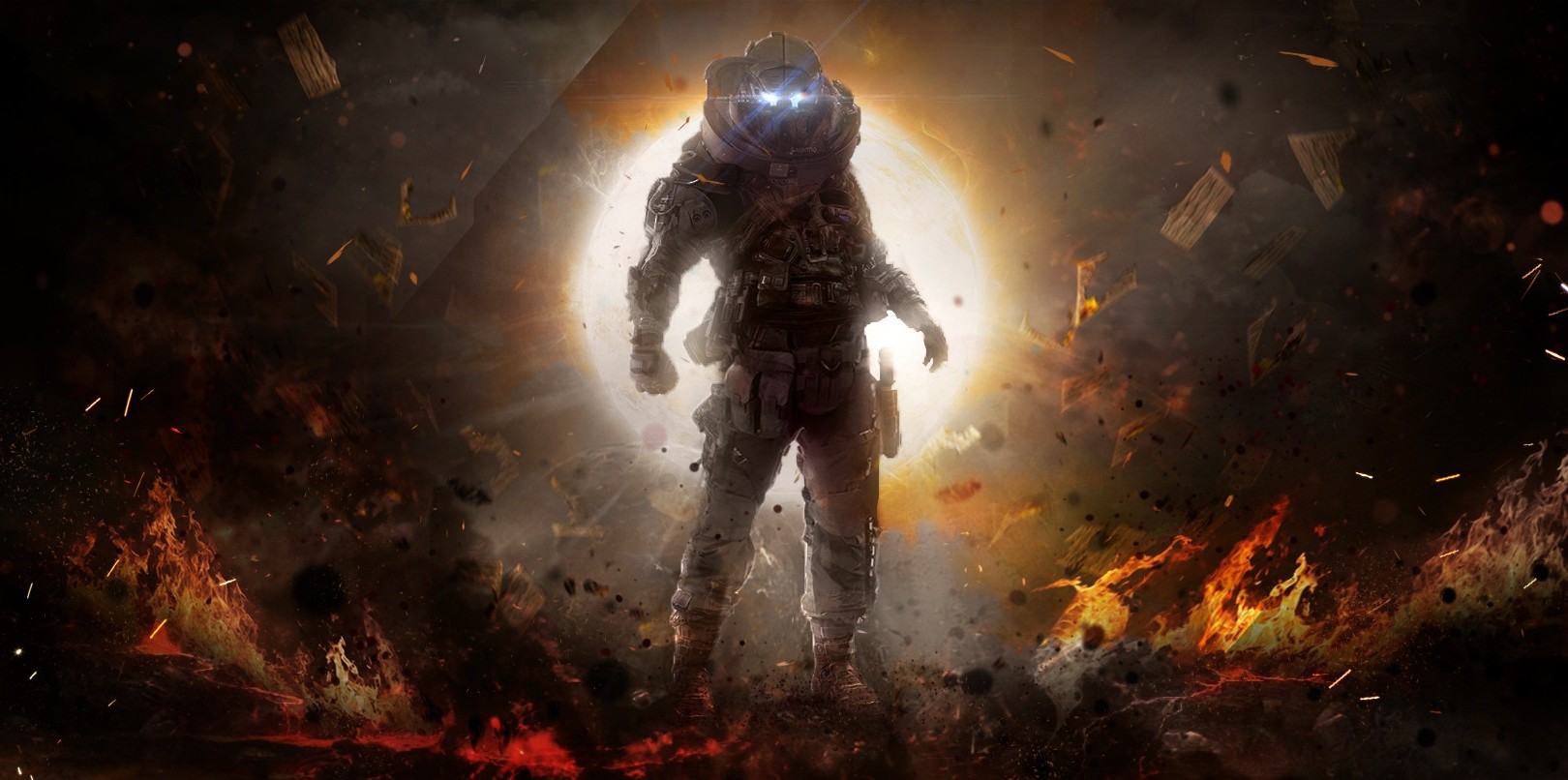 artwork, Fantasy Art, Concept Art, Futuristic, Explosion, Titanfall Wallpaper