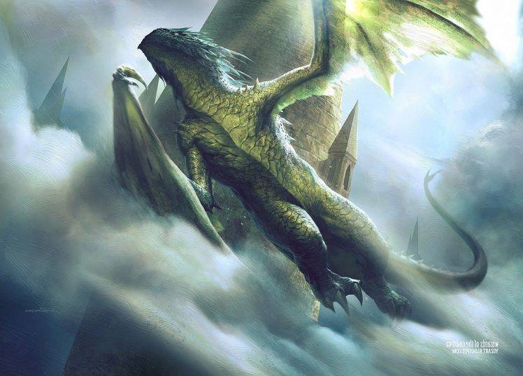fantasy Art, Wyvern, Dragon HD Wallpaper Desktop Background