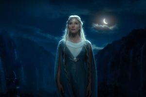 fantasy Art, The Lord Of The Rings: The Fellowship Of The Ring, Blonde, Elves, Moonlight, Galadriel, Cate Blanchett
