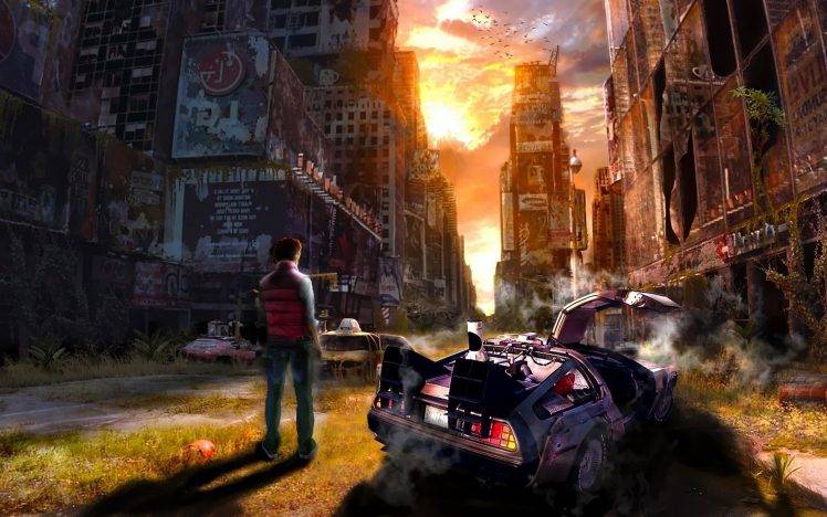 fantasy Art, Back To The Future, Apocalyptic HD Wallpaper Desktop Background