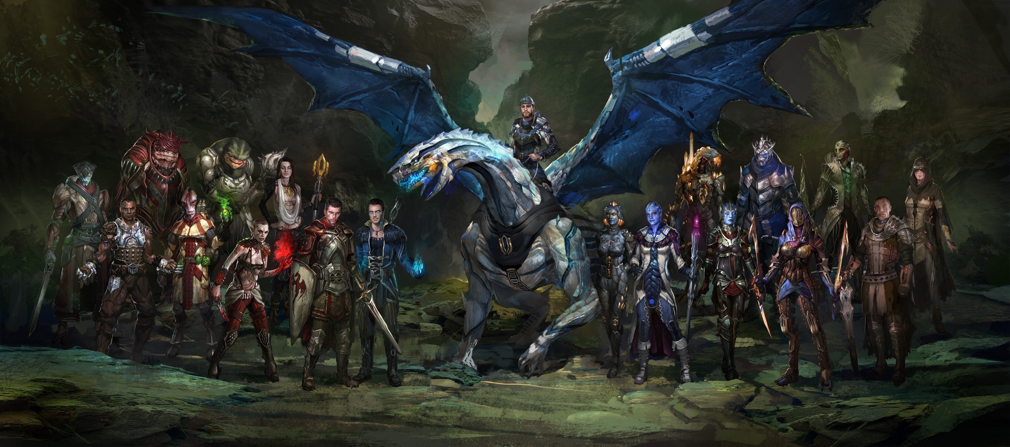 fantasy Art, Dragon Age, Mass Effect, Mash ups Wallpaper