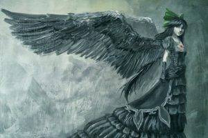 fantasy Art, Angel, Wings, Gothic