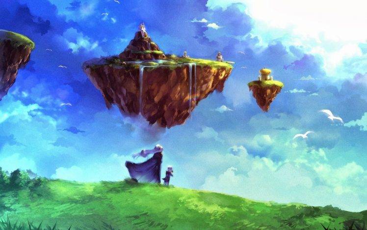 fantasy Art, Chrono Trigger, Floating Island HD Wallpaper Desktop Background