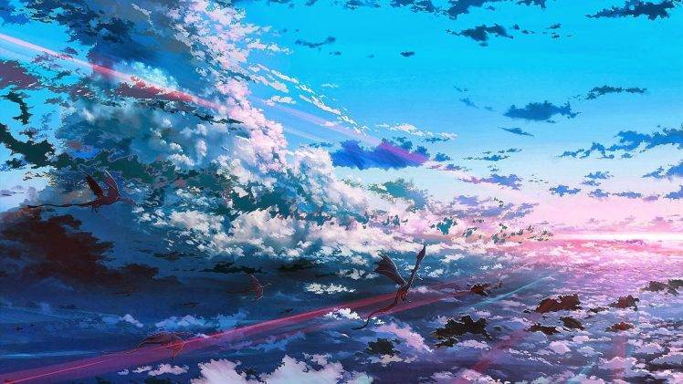 fantasy Art, Clouds, Dragon HD Wallpaper Desktop Background