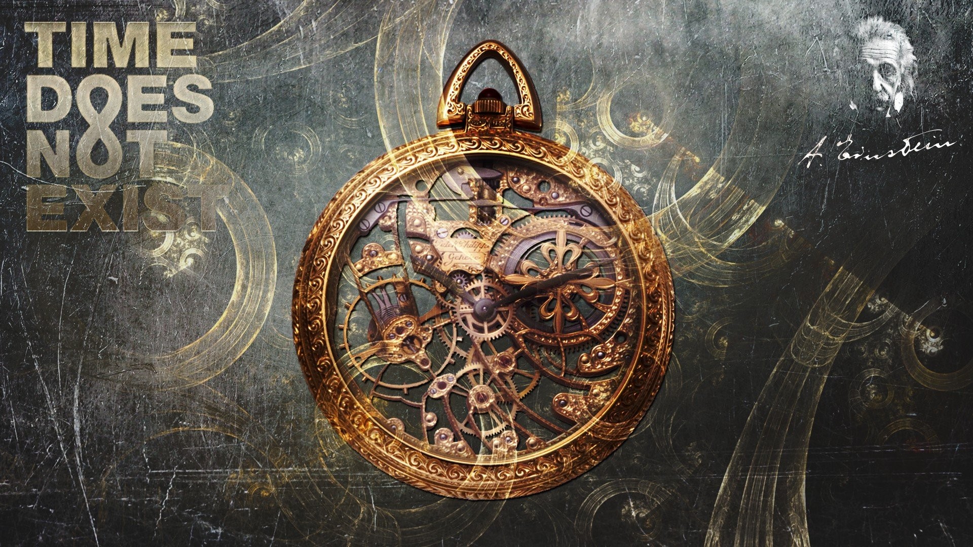 artwork, Fantasy Art, Time, Clocks, Clockwork, Pocketwatches, Albert Einstein Wallpaper
