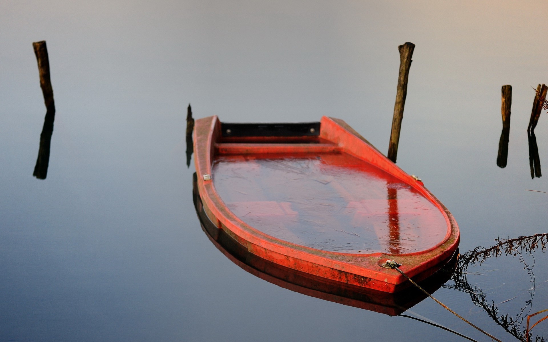 boat, Water, Ice, Reflection, Nature, Lake, Wood, Frost Wallpaper