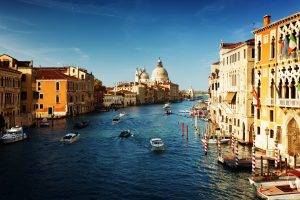 Venice, Building, River, Boat
