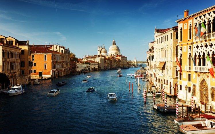Venice, Building, River, Boat HD Wallpaper Desktop Background