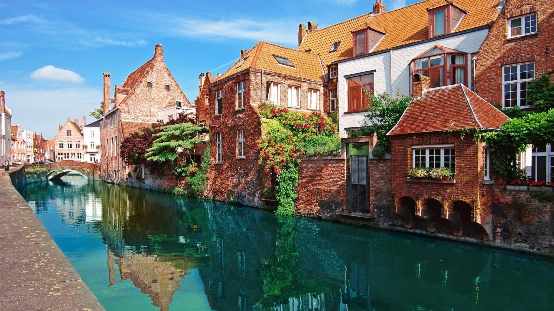 Bruges City River Belgium Building Wallpapers HD / Desktop and
