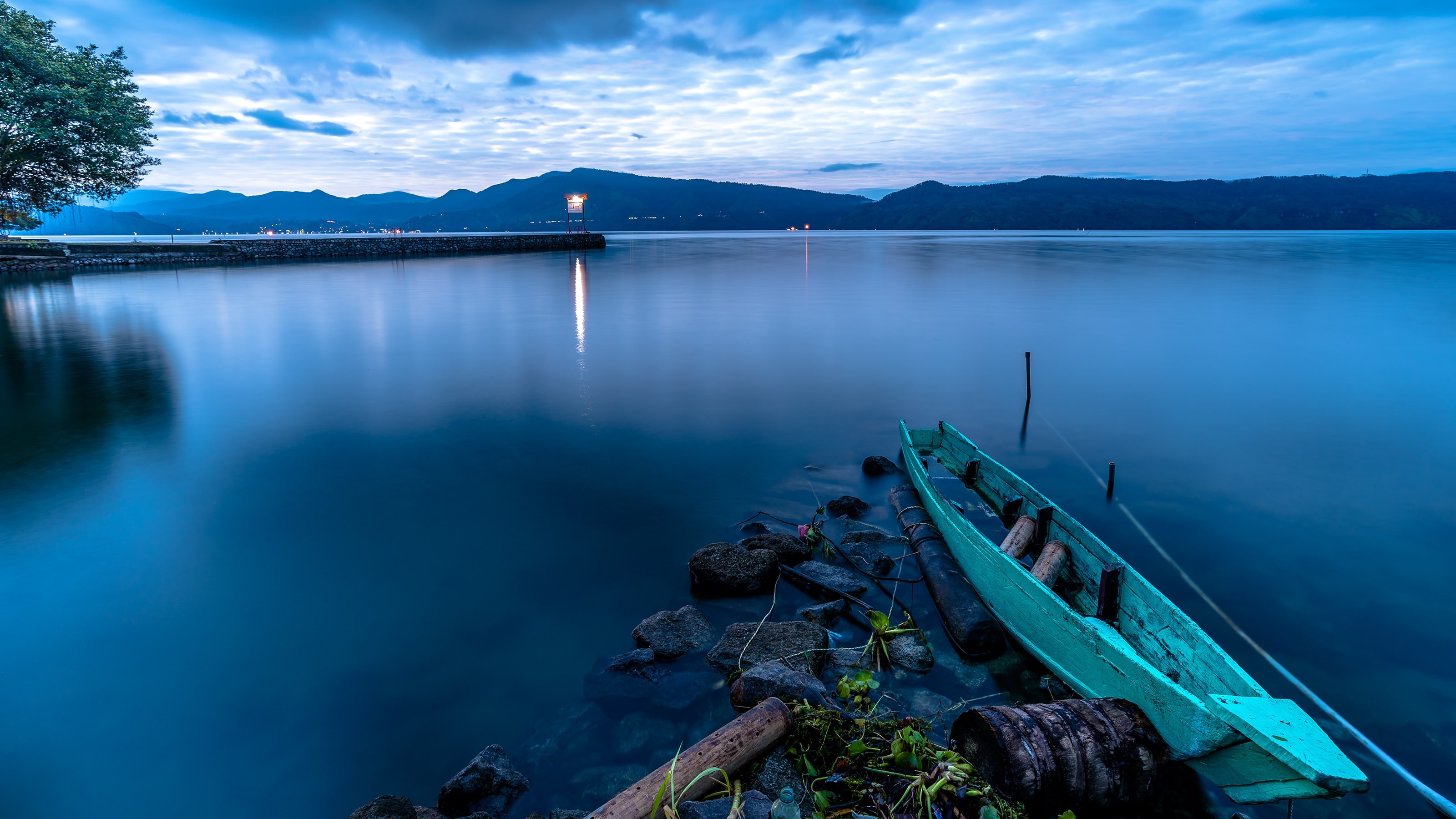  nature  Lake Sumatra  Boat Wallpapers HD Desktop and 