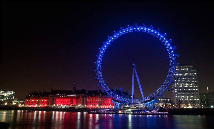 city, River, London, Colorful, London Eye, UK HD Wallpaper Desktop Background