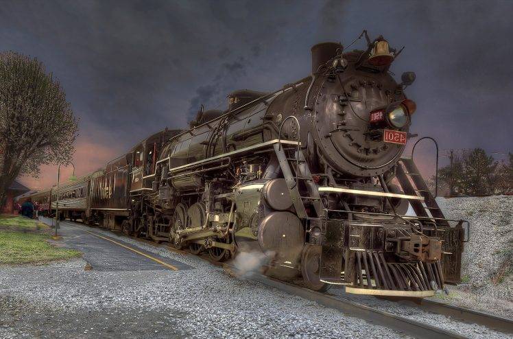vehicle, Steam Locomotive, Nature, Railway, Trees, Train Station HD Wallpaper Desktop Background