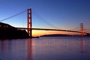 city, Urban, Golden Gate Bridge, River, Bridge