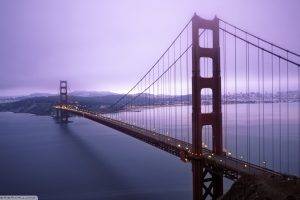 Golden Gate Bridge, Bridge, River, Mist
