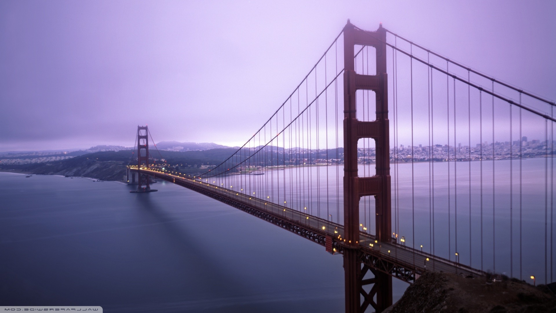 Golden Gate Bridge, Bridge, River, Mist Wallpaper