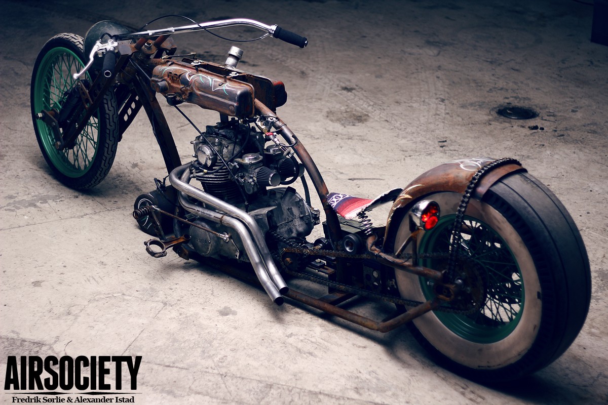rat Style, Motorcycle, Old Car Wallpaper