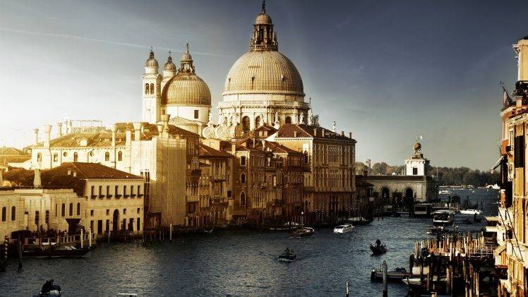 Venice, Italy, River, Architecture, Building, City HD Wallpaper Desktop Background