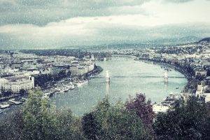 Budapest, River, City, Bridge