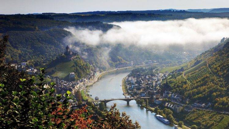 river, Bridge, Germany, Town HD Wallpaper Desktop Background