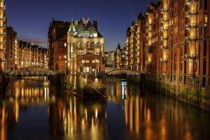 urban, Cityscape, River, Hamburg