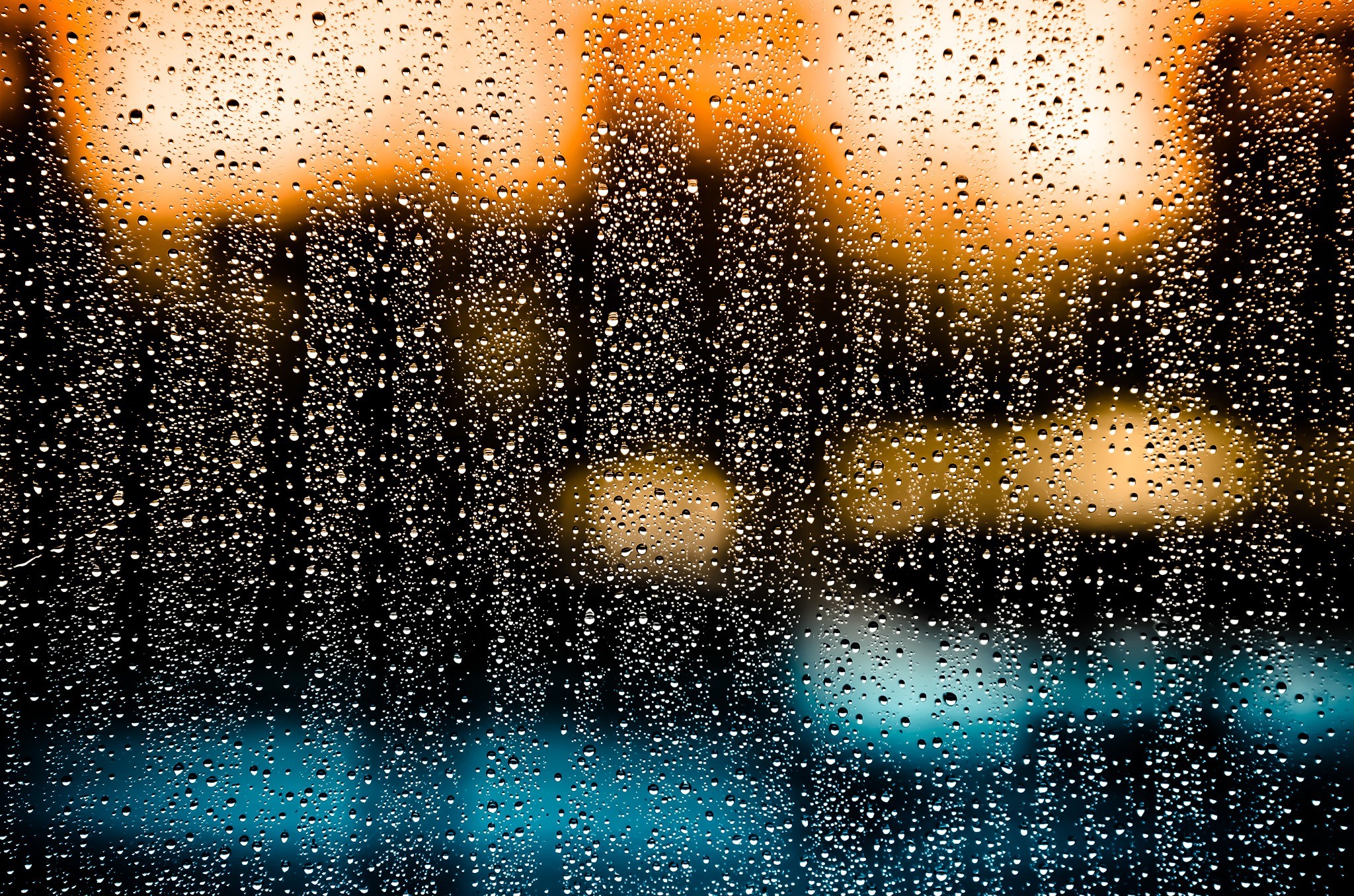 nature, Glass, Water Drops Wallpaper