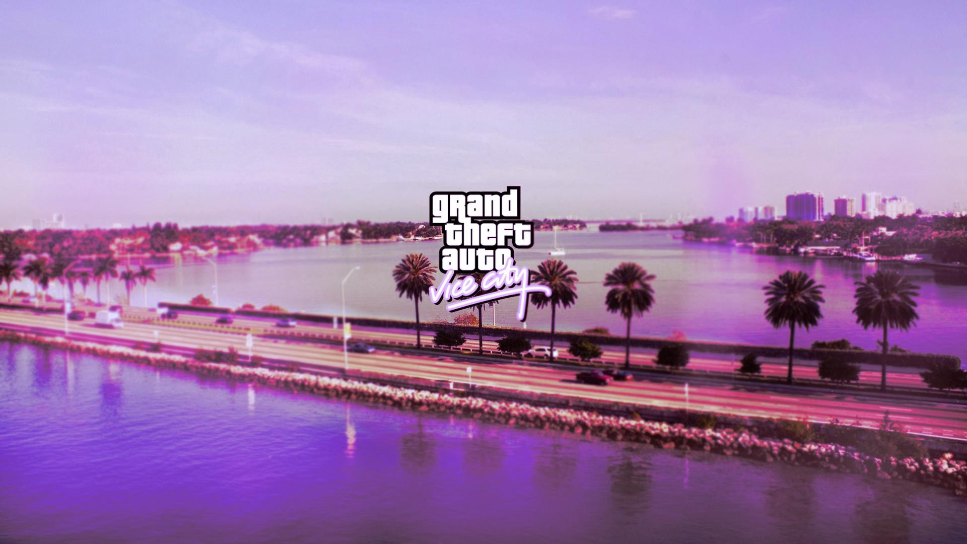 Grand Theft Auto Vice City Road Pink Logo Sea Lake Pc Gaming Wallpapers Hd Desktop And Mobile Backgrounds Best music mix ♫ no copyright edm ♫ gaming music trap, house, dubstep. grand theft auto vice city road pink