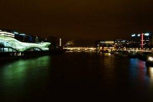photography, Urban, City, Street, Bridge, Architecture, Building, Paris, Seine, River, Night, Cityscape, Lights