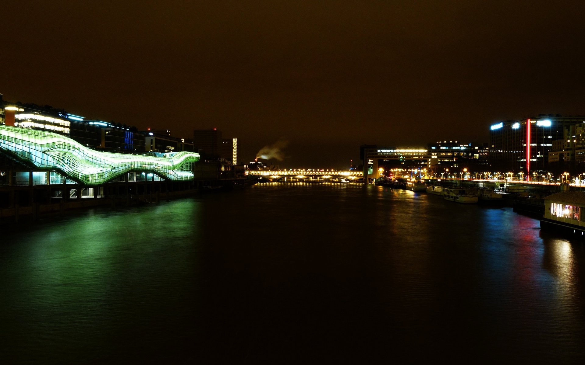 photography, Urban, City, Street, Bridge, Architecture, Building, Paris, Seine, River, Night, Cityscape, Lights Wallpaper
