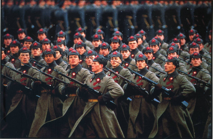 soldier, Men, Red Army, Parade, Rifles, Bayonette HD Wallpaper Desktop Background