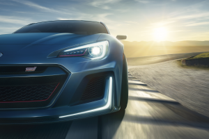 Subaru BRZ STI, Race Tracks, Car, Vehicle, Evening, Closeup, Motion Blur, Concept Cars