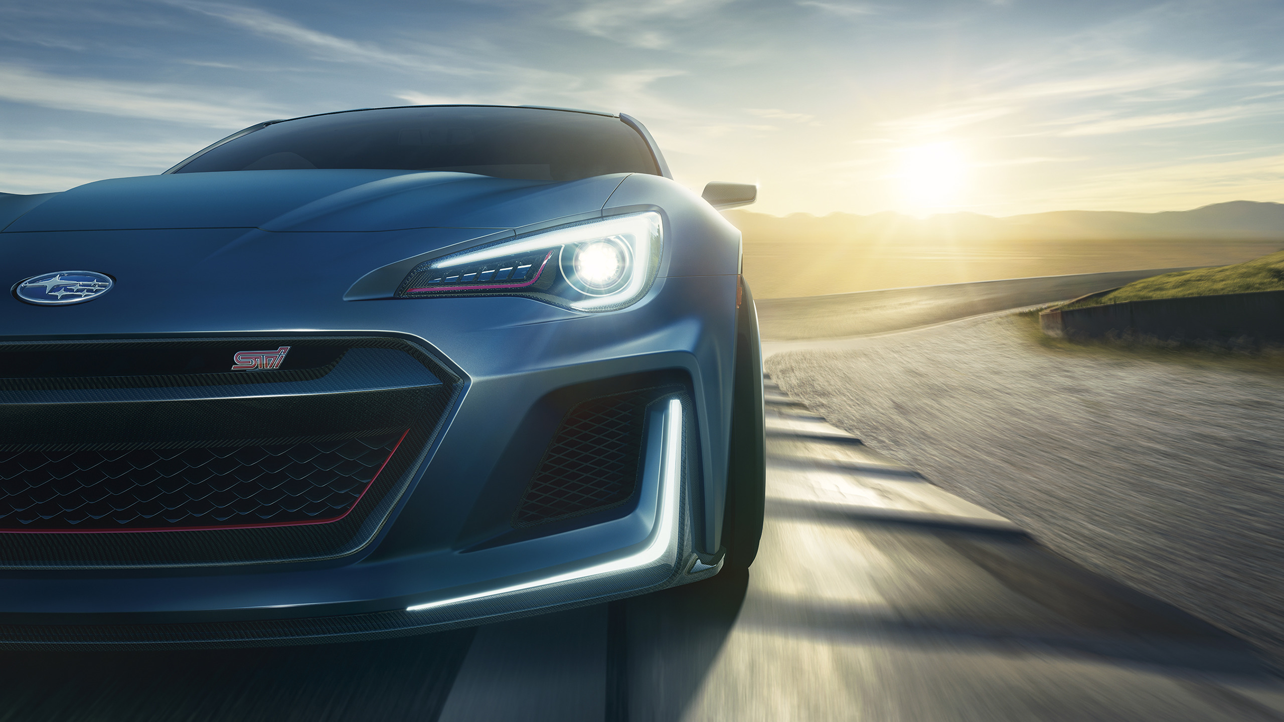Subaru BRZ STI, Race Tracks, Car, Vehicle, Evening, Closeup, Motion Blur, Concept Cars Wallpaper