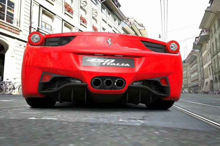 car, 458 Italia, Ferrari 458 Italia, Gran Turismo 5, Video Games HD Wallpaper Desktop Background