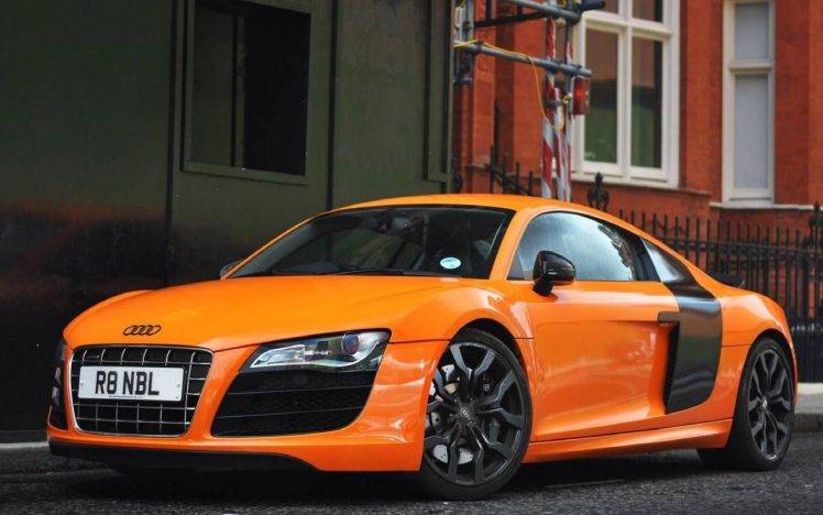 car, Audi, Orange Cars, Vehicle HD Wallpaper Desktop Background