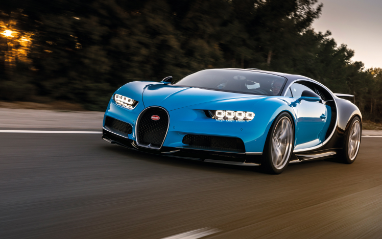 Bugatti Chiron, Super Car, Vehicle, Car, Road, Motion Blur HD Wallpaper Desktop Background