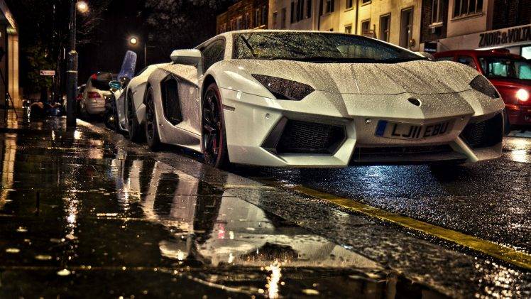 Lamborghini, Car, White, White Cars HD Wallpaper Desktop Background