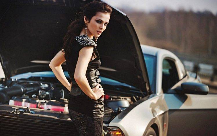 Sati Kazanova, Model, Car, Women HD Wallpaper Desktop Background