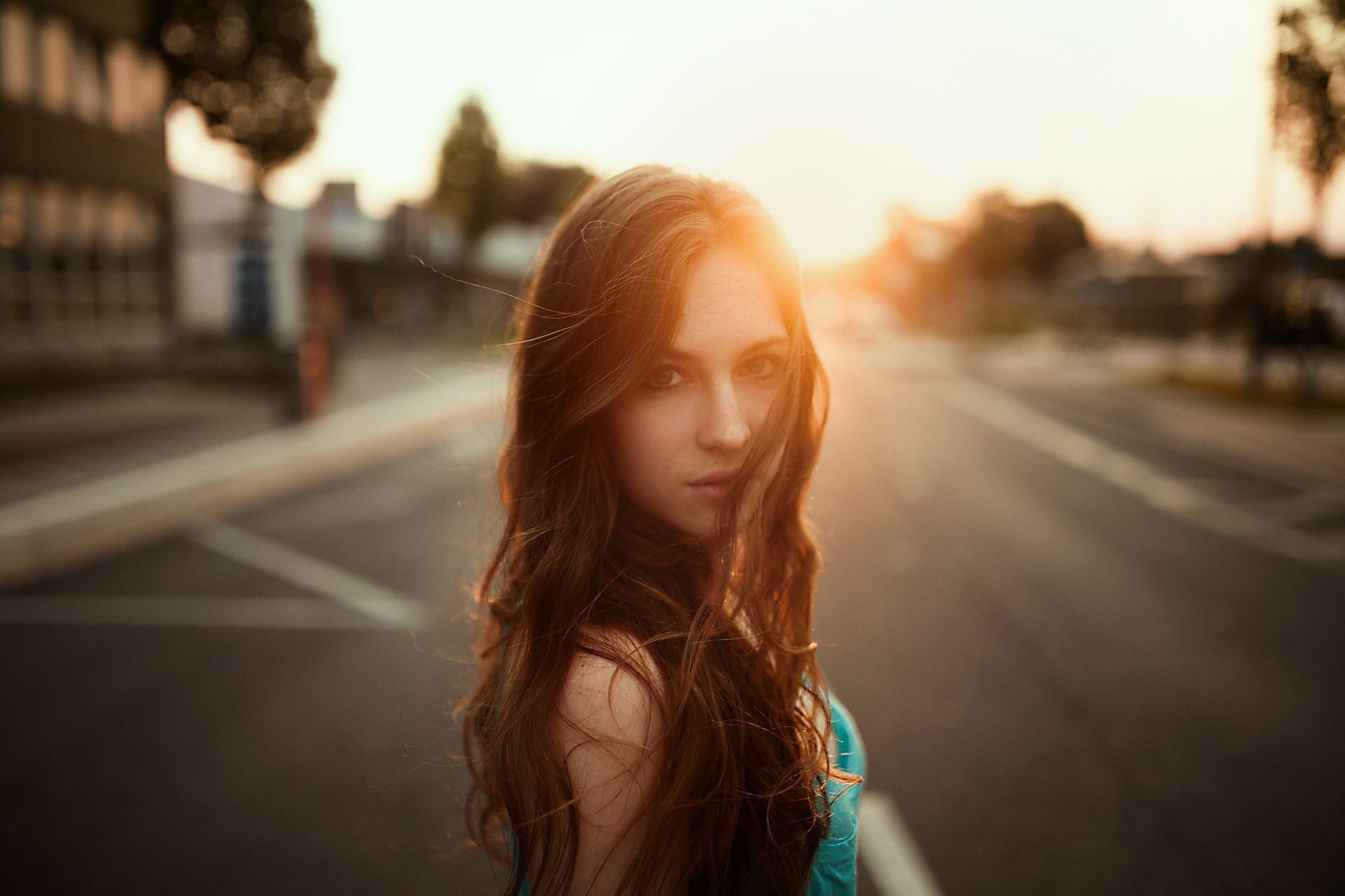 Janina Knopf, Women, Model, Hair In Face, Sunlight, Long 