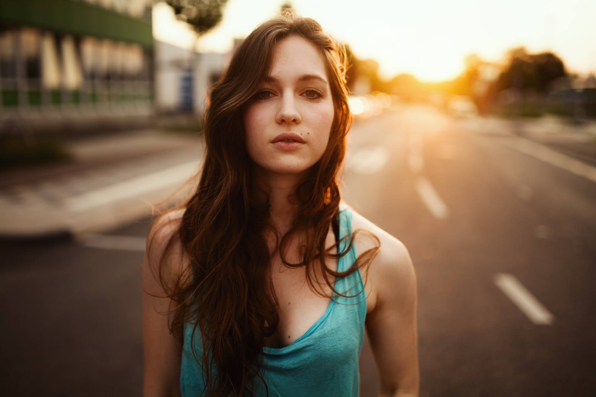 women, Model, Janina Knopf, Brunette Wallpaper