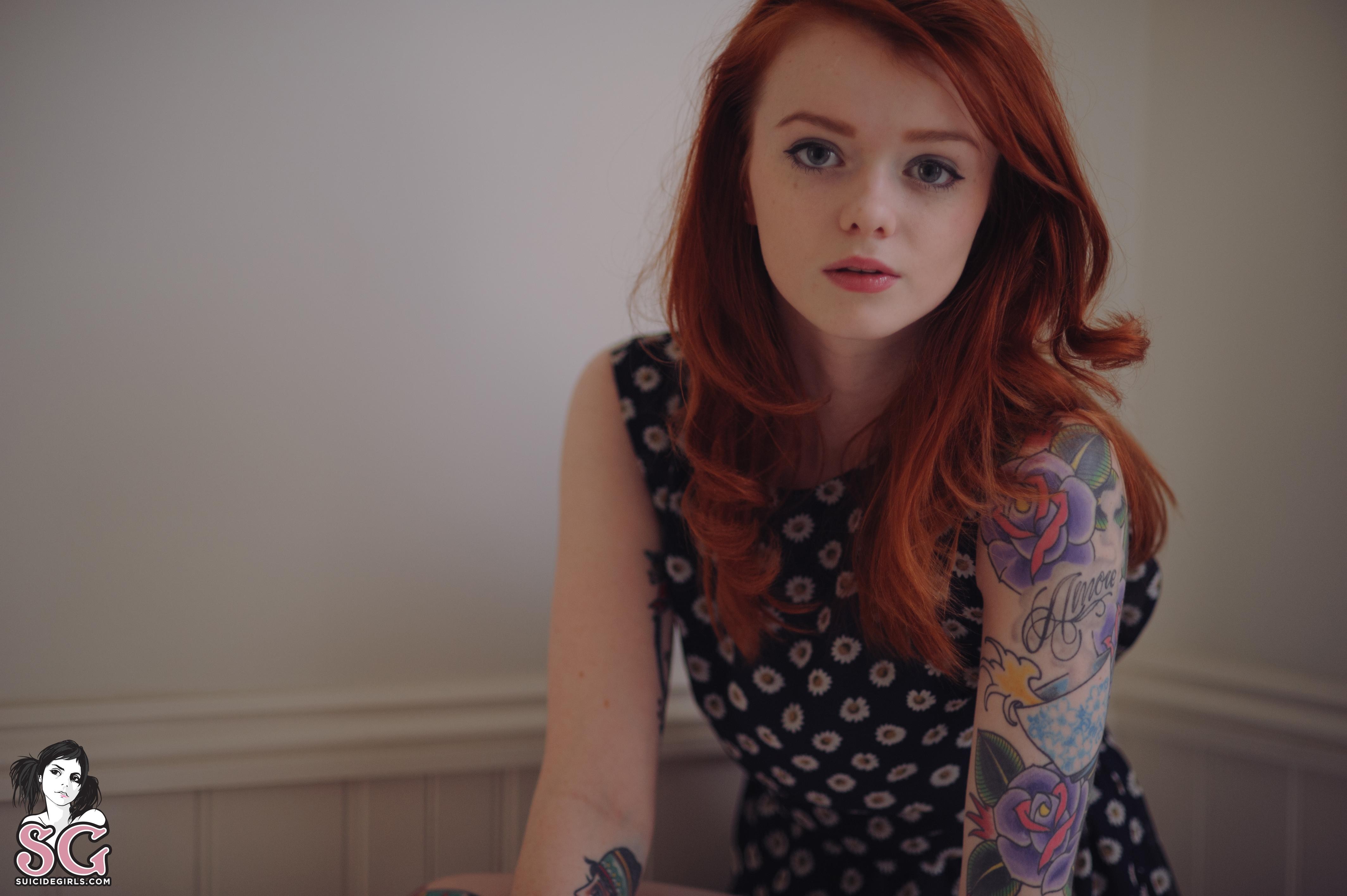 Suicide Girls, Redhead, Tattoo, Women, Julie Kennedy Wallpaper. 
